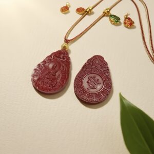 H39 靜觀如初・巳年朱砂墜朱砂牌