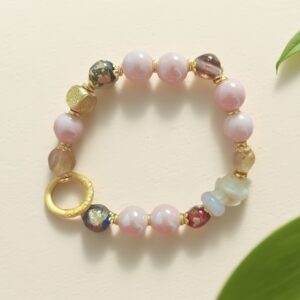 H50 粉瓷翠狐香灰手串