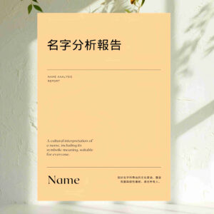 H65 名字分析報告